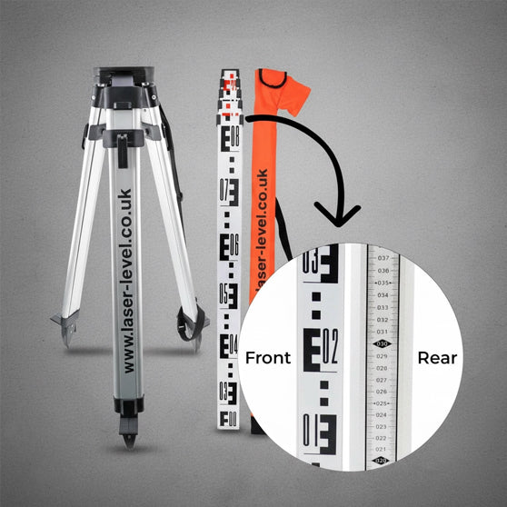 Topcon RL-H5A Rotary Laser Level Kit with LS-100D (mm/inch) Detector. Long Range Laser Grading Kit.