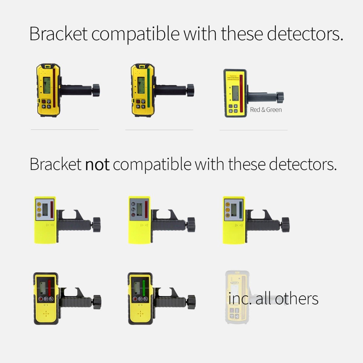 Fukuda FRD800R, FRD800G, FRD600R, FRD600G Rod/Staff Clamp Bracket - Outlet